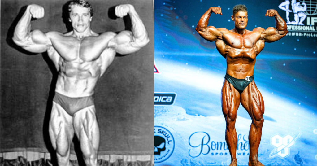 Comparison between Arnold Schwarzenegger and Wesley Vissers